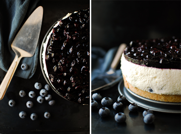 serving dumplings | Blueberry cheesecake