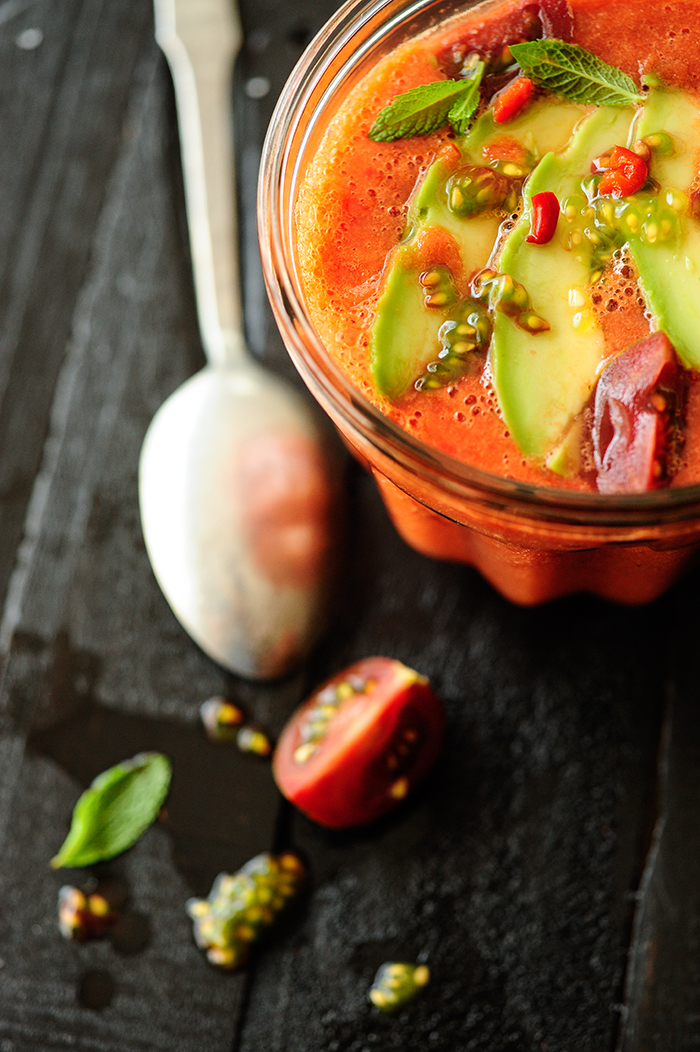 Watermelon gazpacho