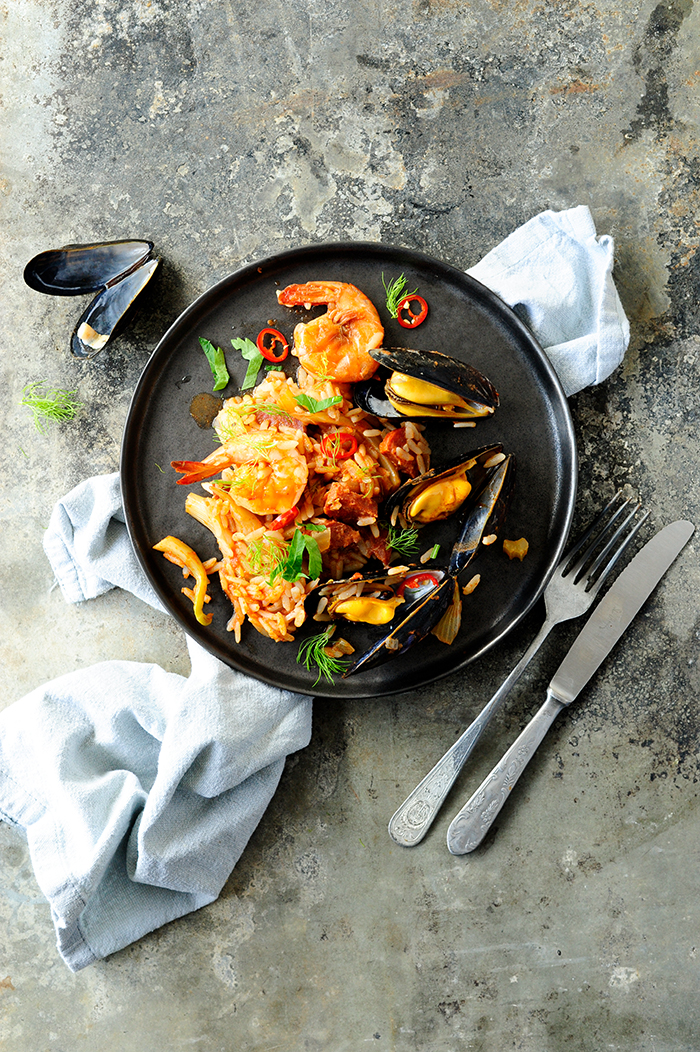 Seafood jambalaya