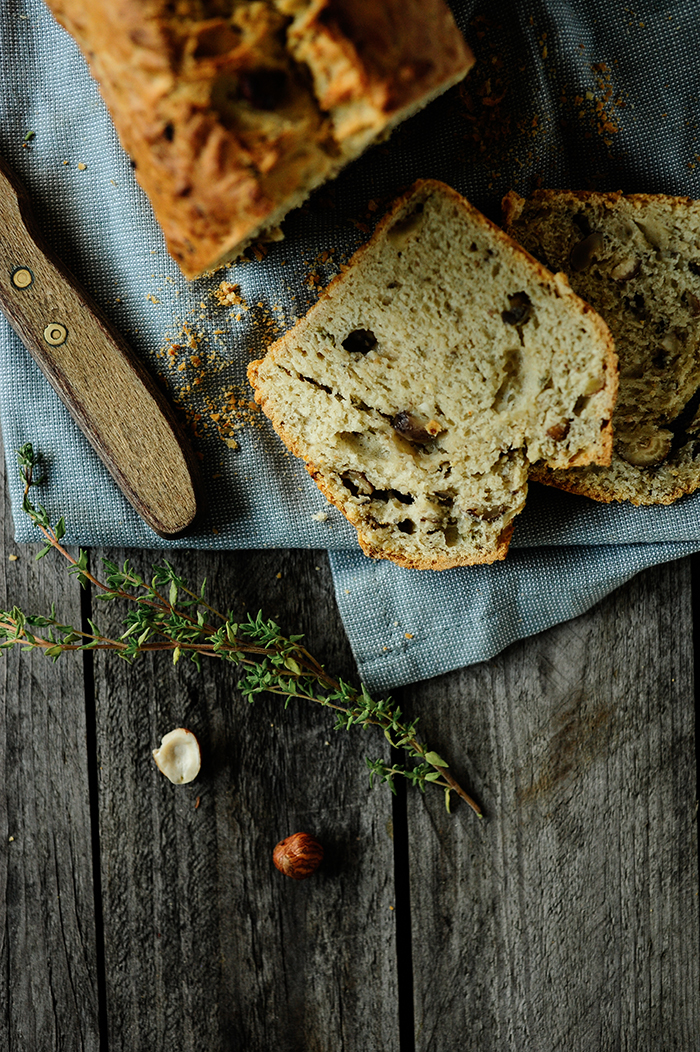 serving dumplings | mushroom-hazelnut-bread