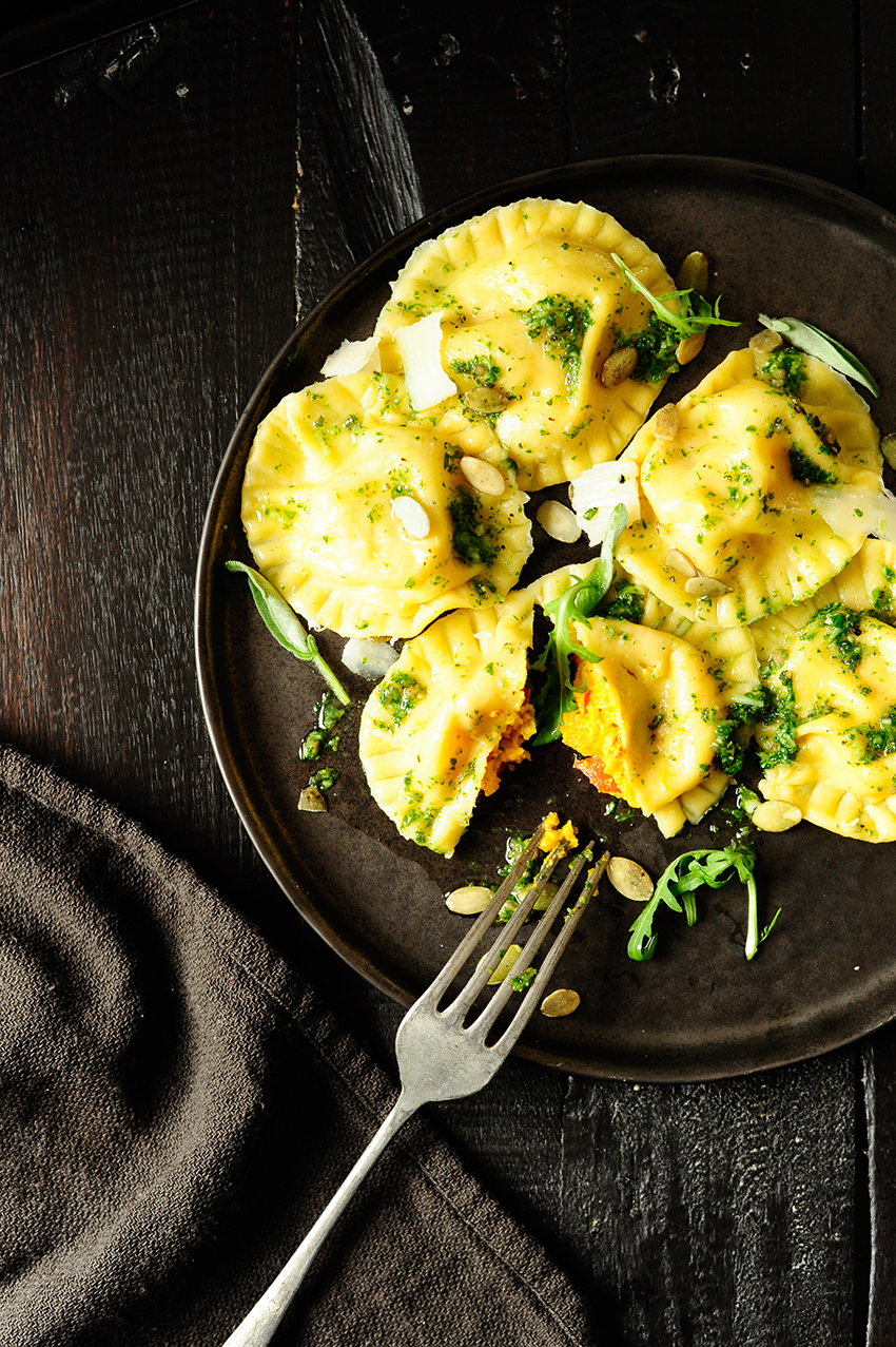 roasted-pumpkin-ravioli-with-sage-pesto