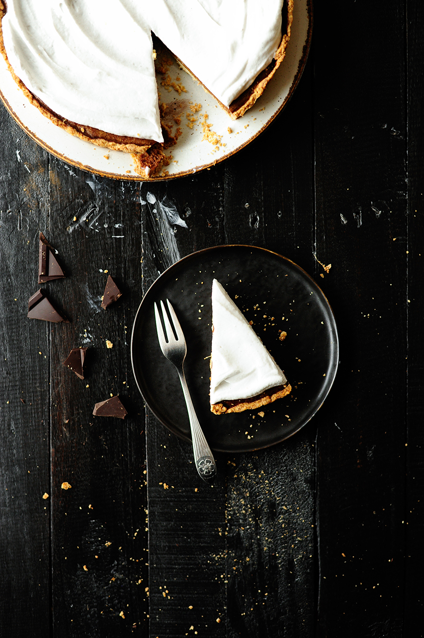 serving dumplings | chocolate-pumpkin-pie-with-coconut-whipped-cream