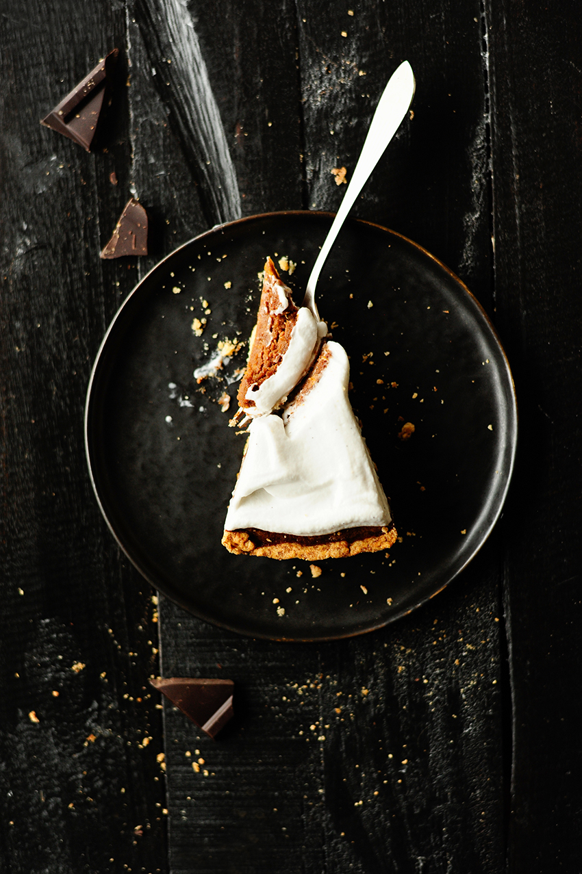 serving dumplings | chocolate-pumpkin-pie-with-coconut-whipped-cream