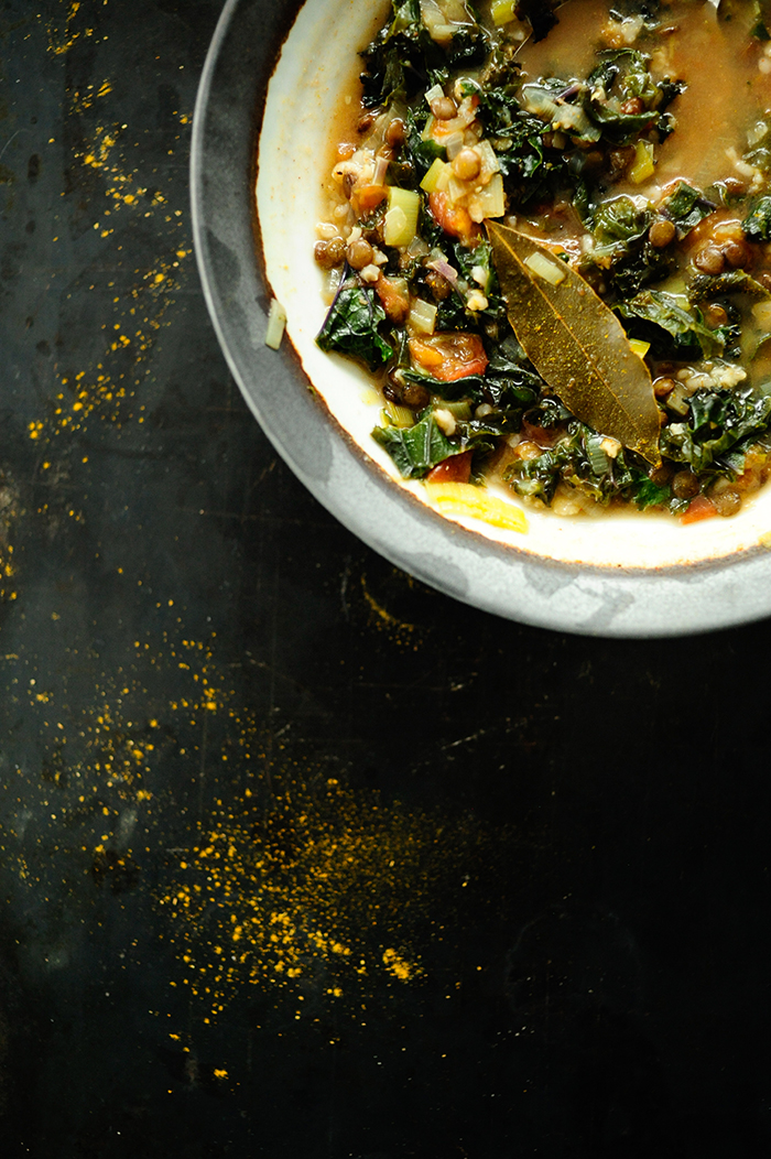 serving dumplings | kale-oats-and-lentil-soup