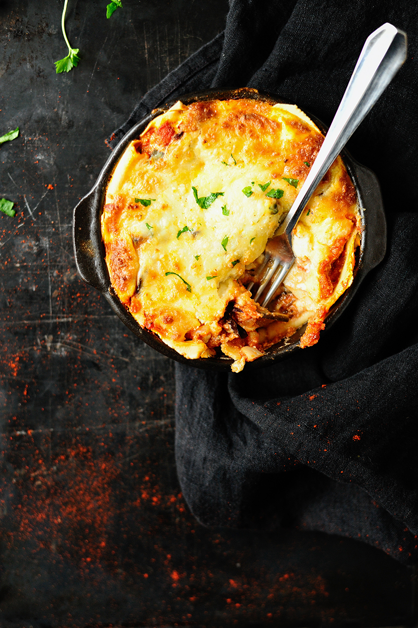 serving dumplings | super-cheesy-lasagne-with-eggplant