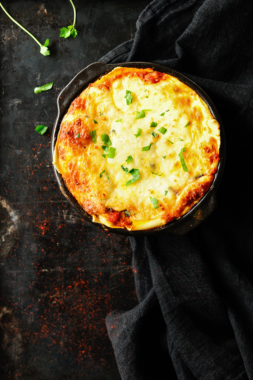 serving dumplings | super-cheesy-lasagne-with-eggplant