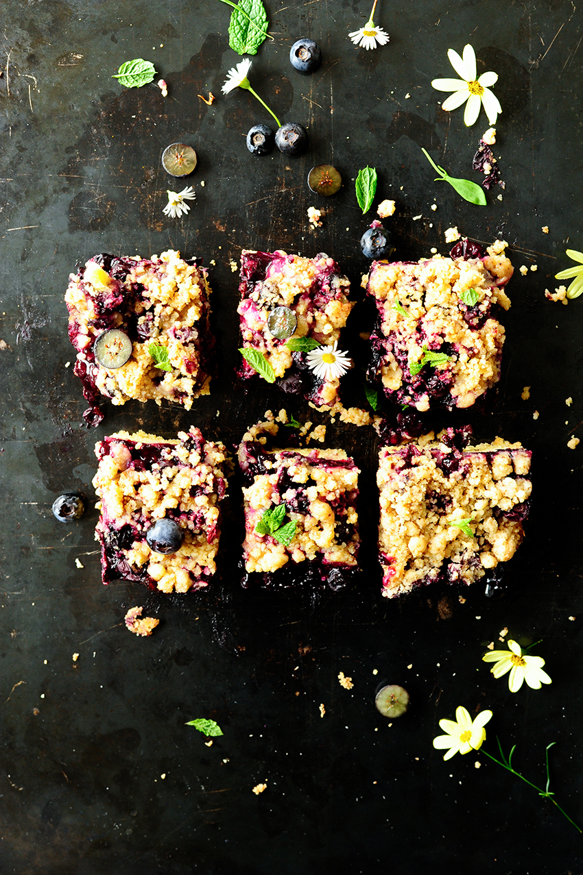 Easy blueberry cake with streusel 1