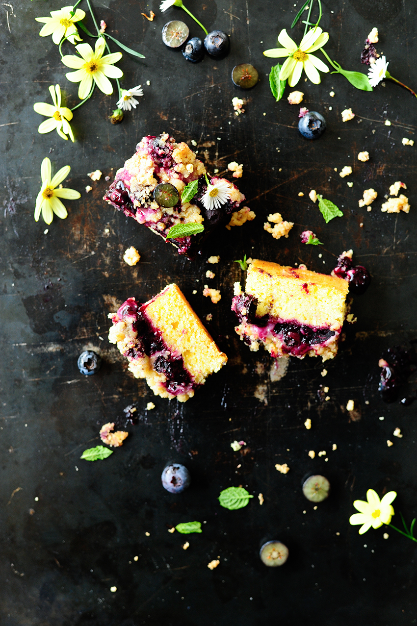 Easy blueberry cake with streusel 2