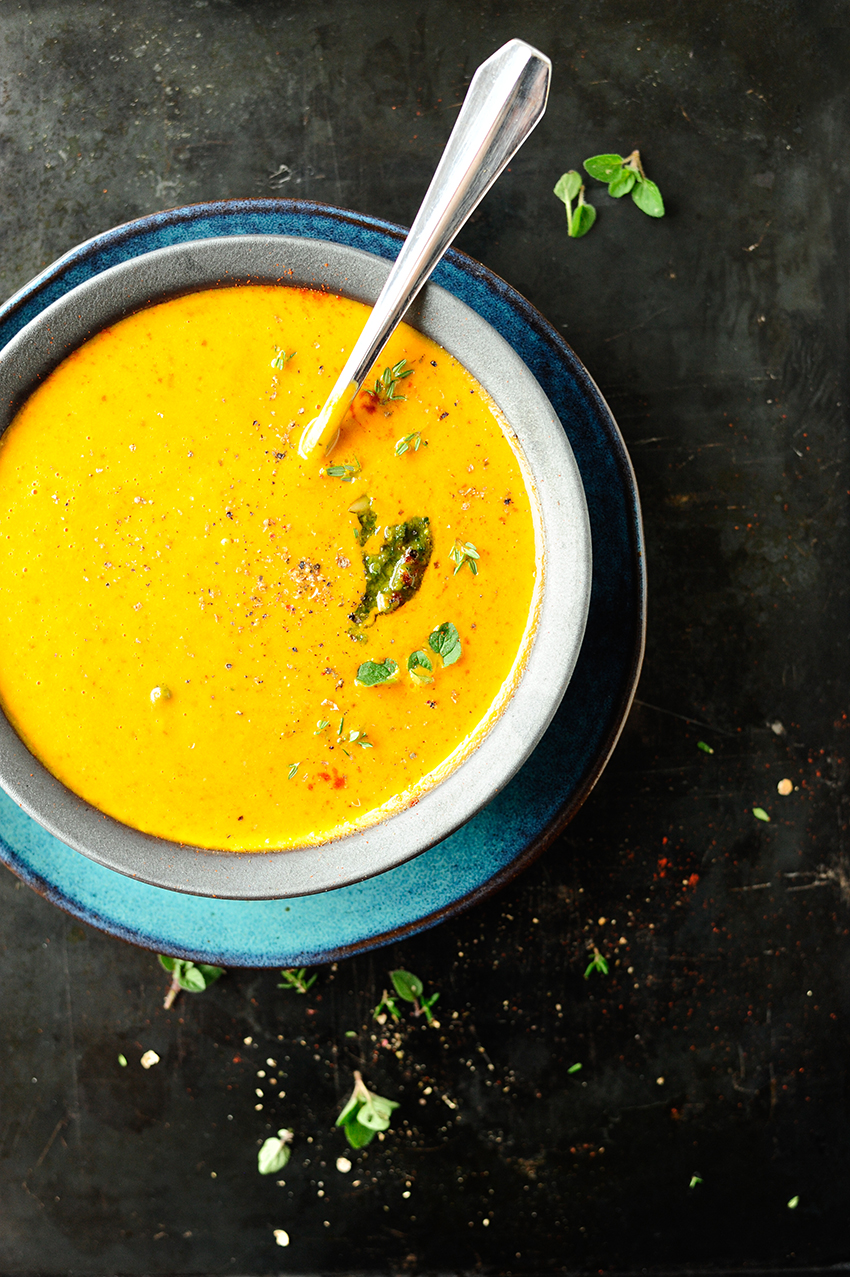 Italian roasted pumpkin soup