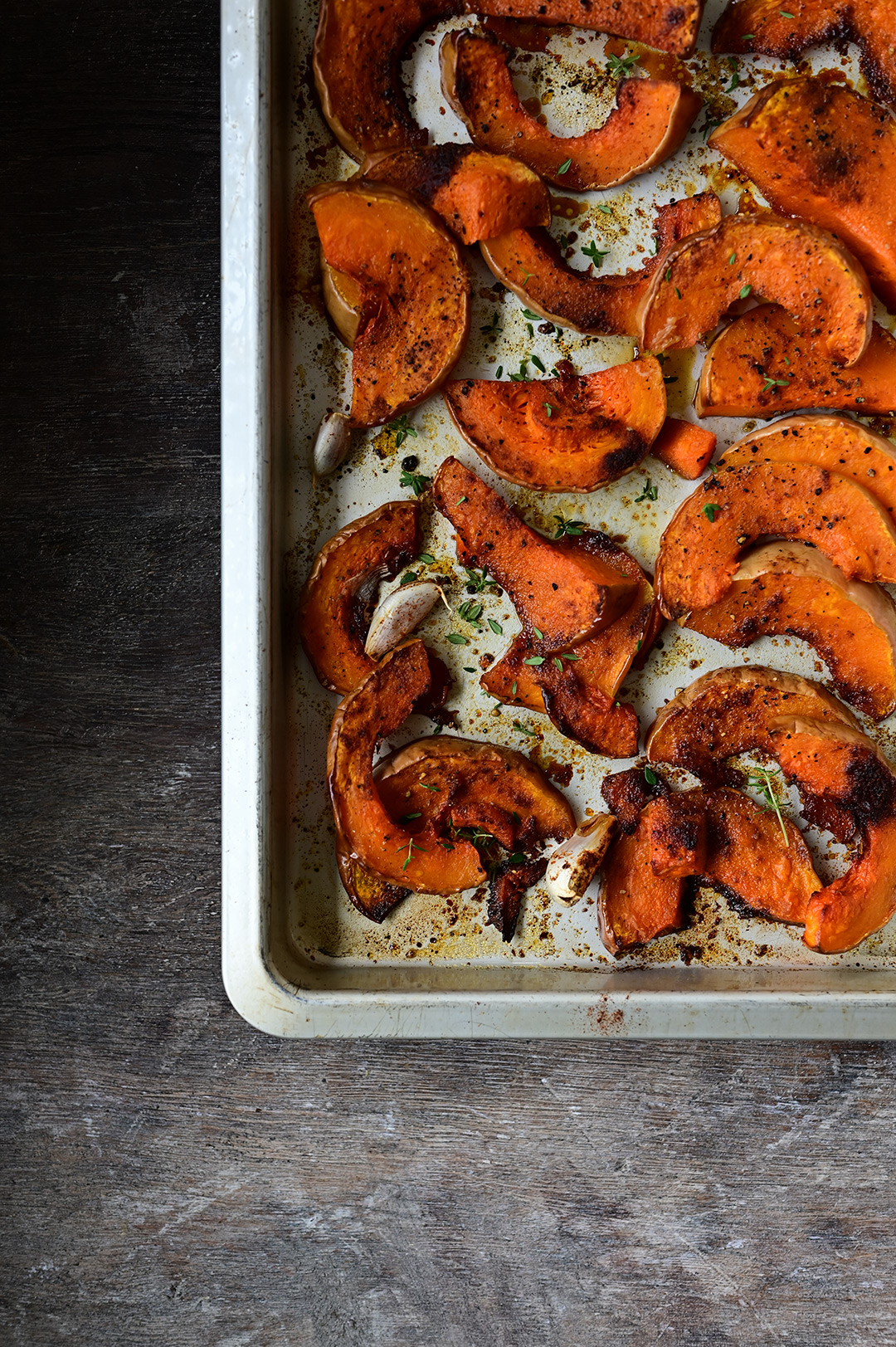 serving dumplings | Pearl couscous and roasted pumpkin salad with pomegranate