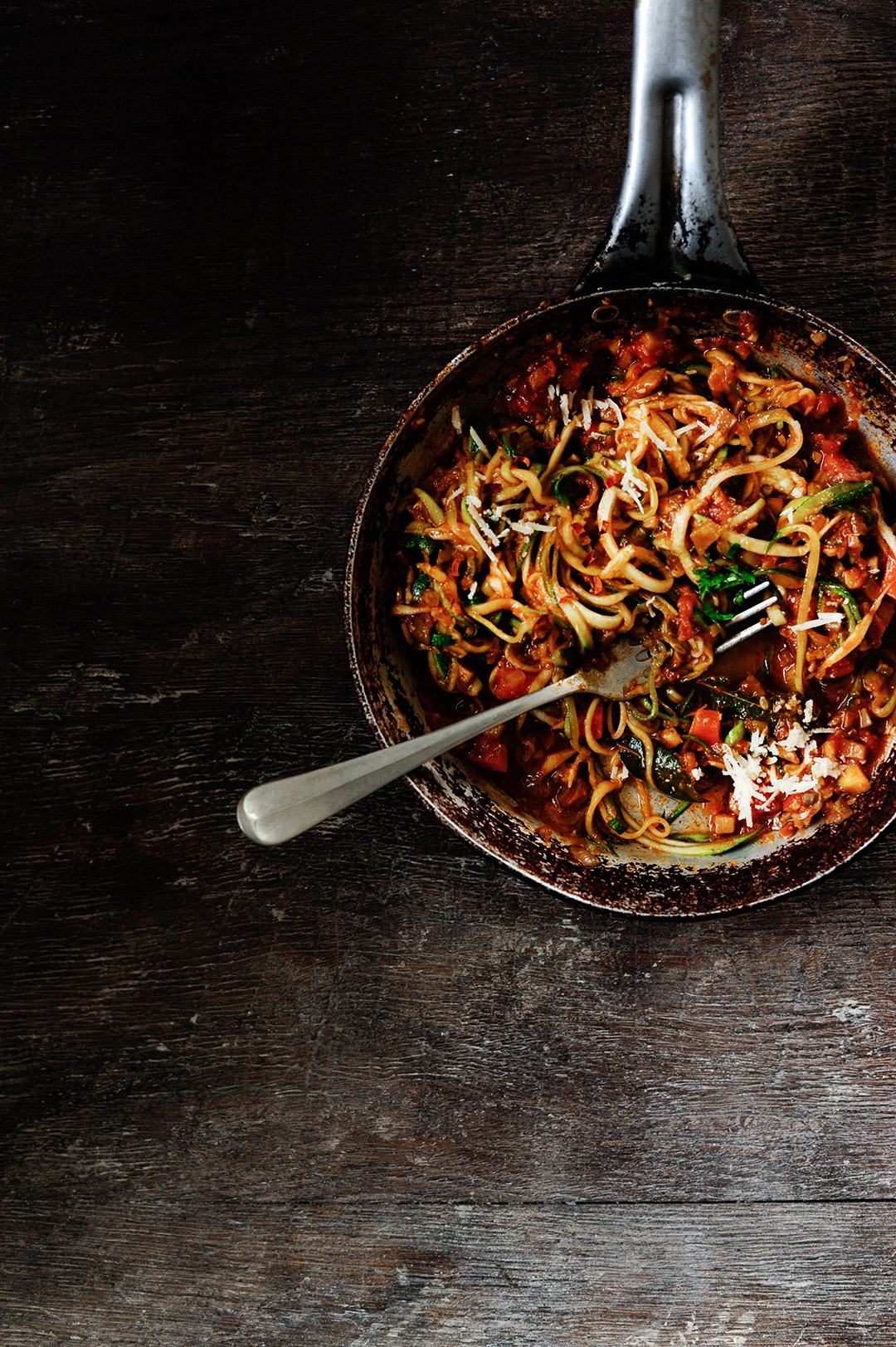 Hearty mushroom bolognese with zoodles