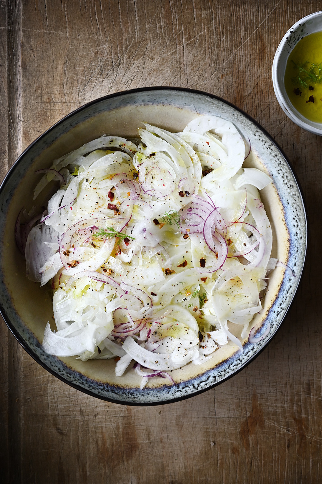 Winter grapefruit and persimmon salad with fennel