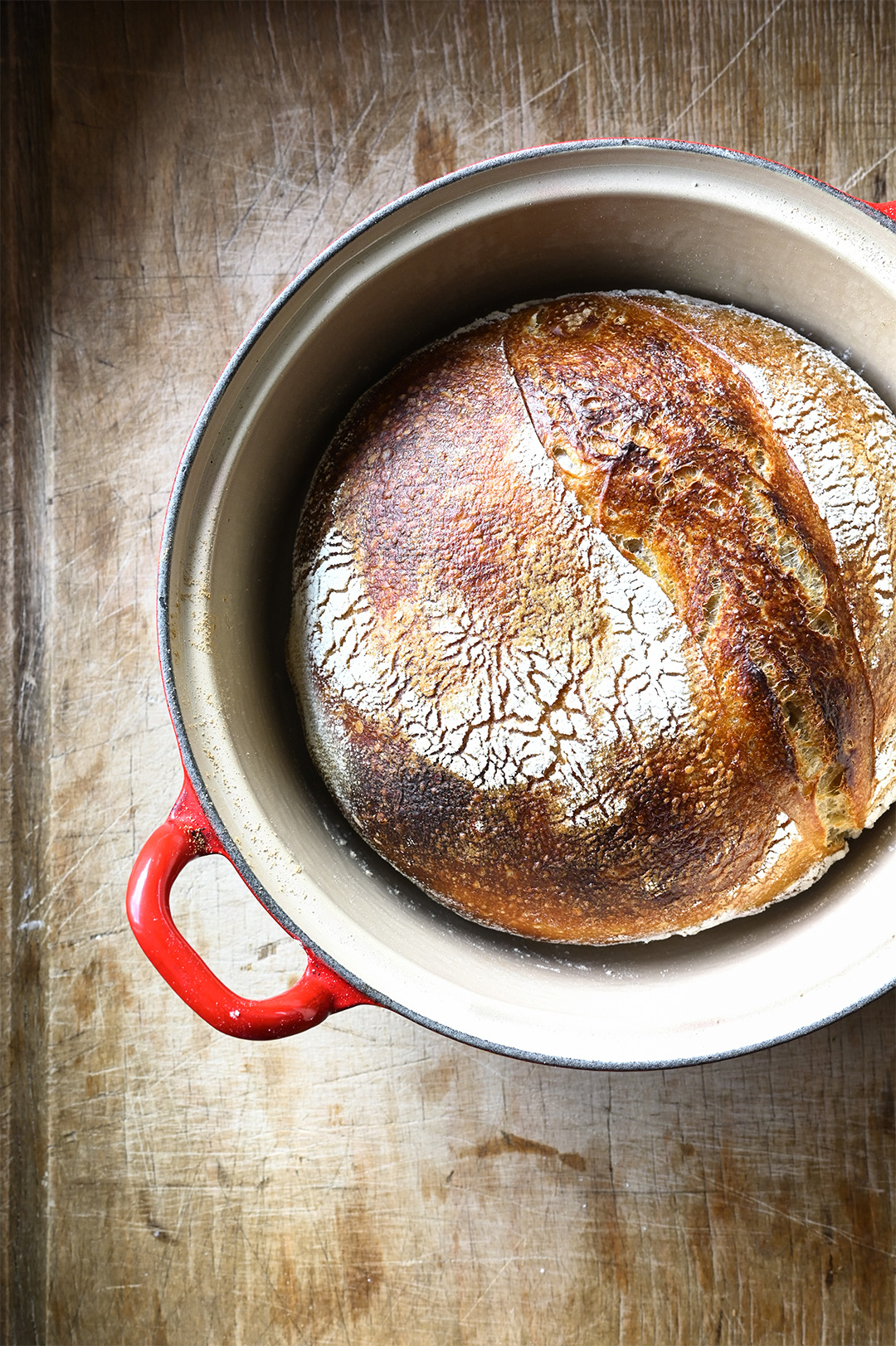 Homemade sourdough bread