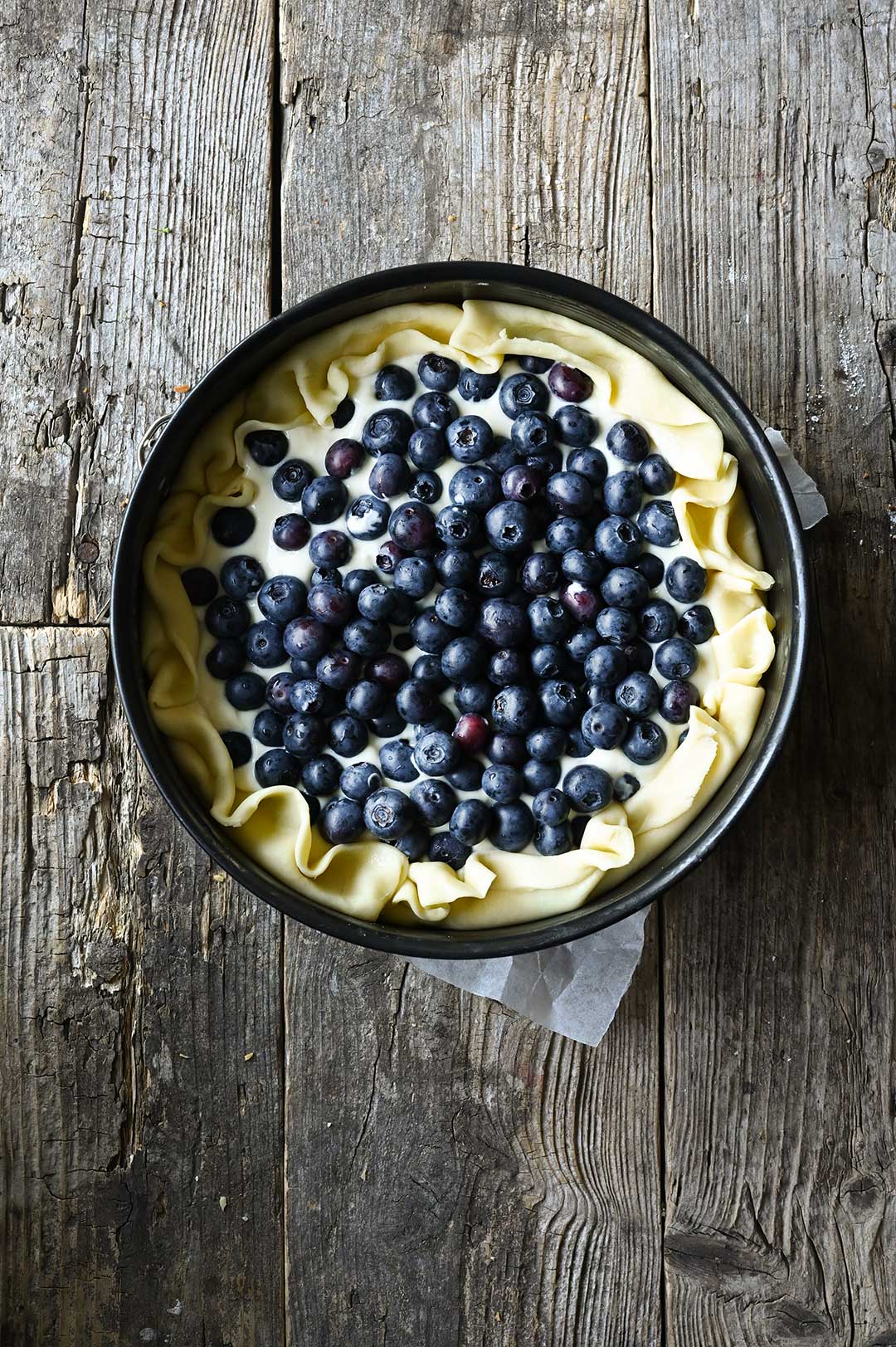 Easy blueberry lemon cheesecake