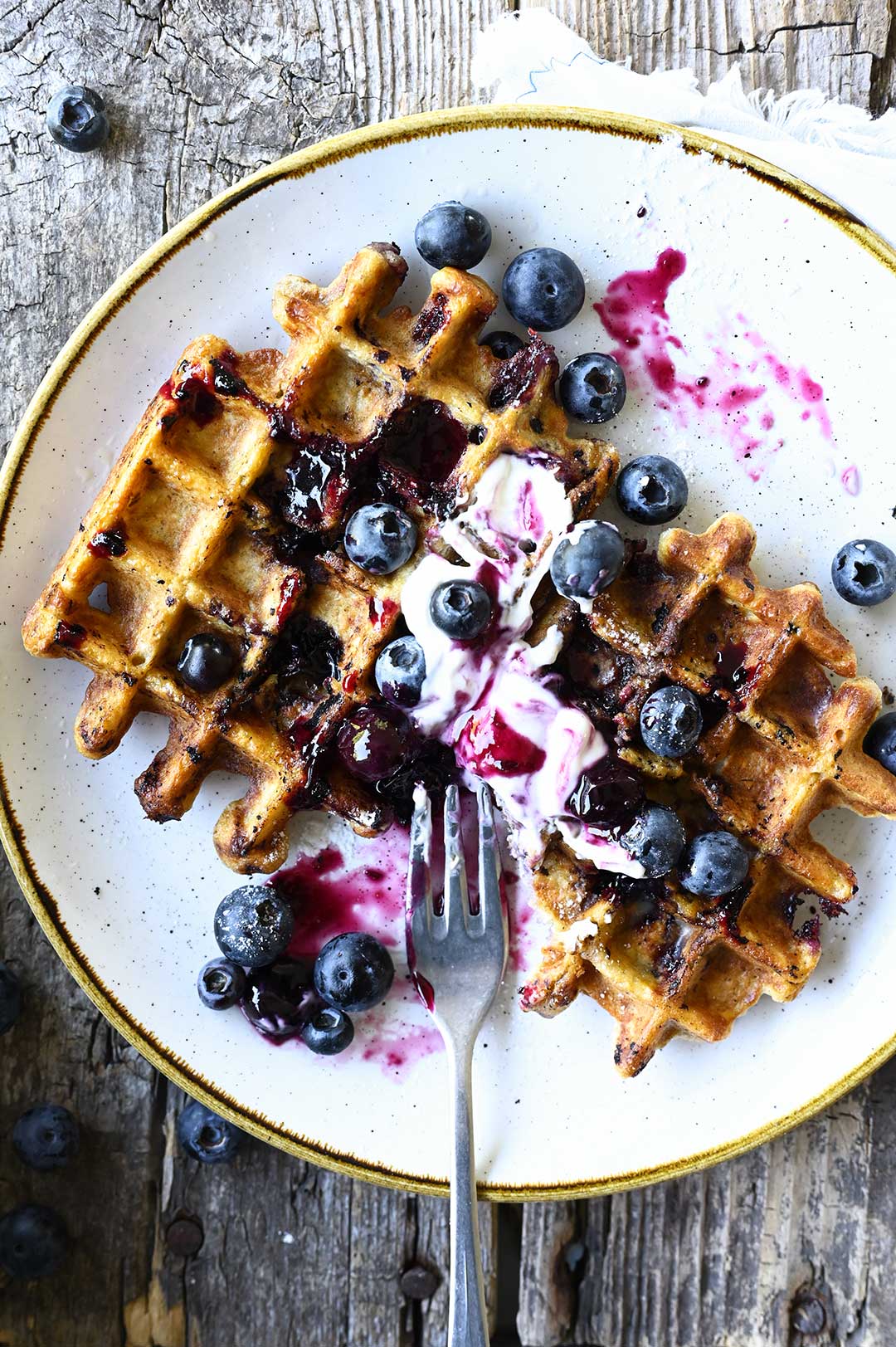 Serving Dumplings | Blueberry oatmeal waffles 