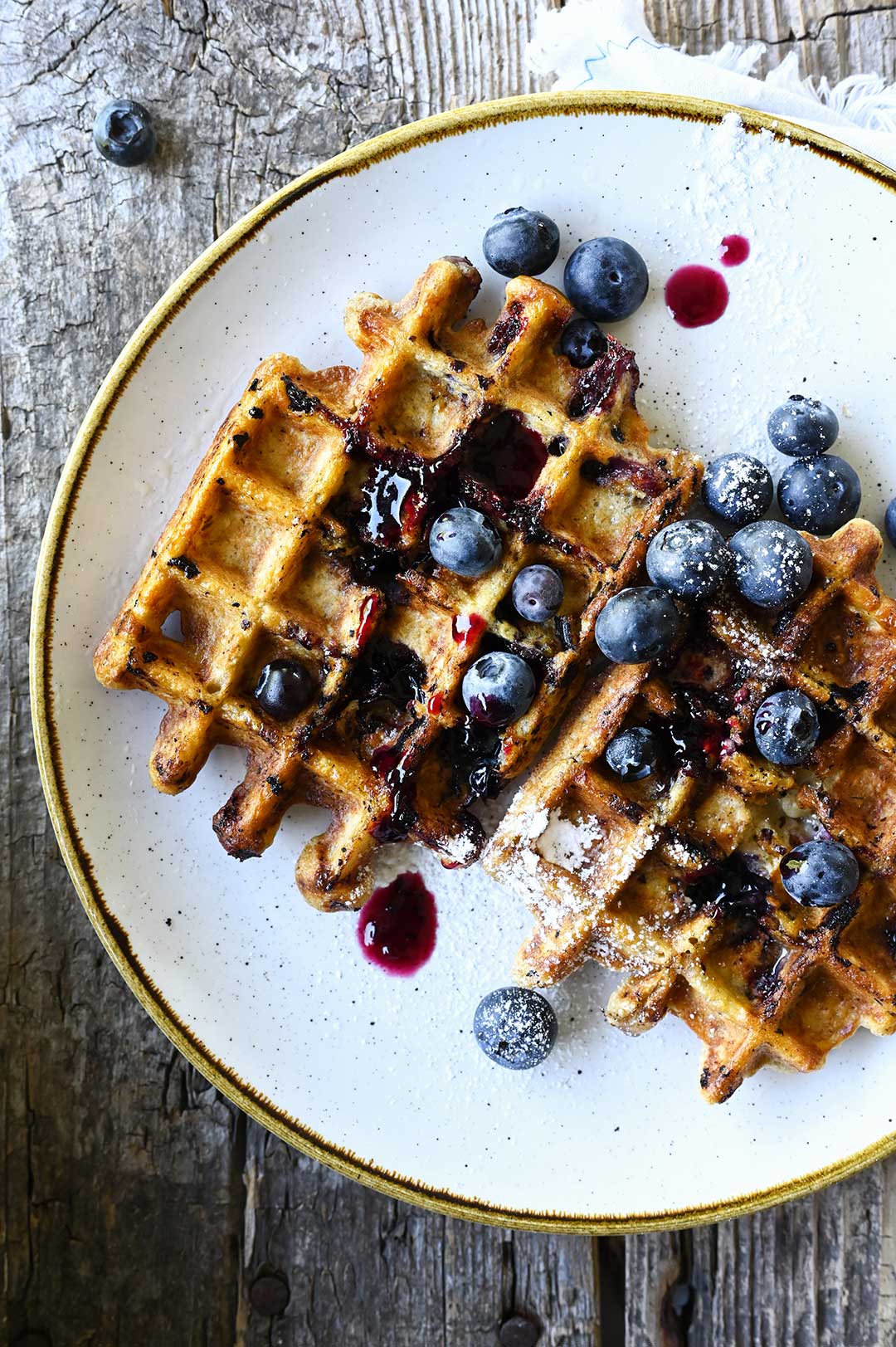 Serving Dumplings | Blueberry oatmeal waffles 