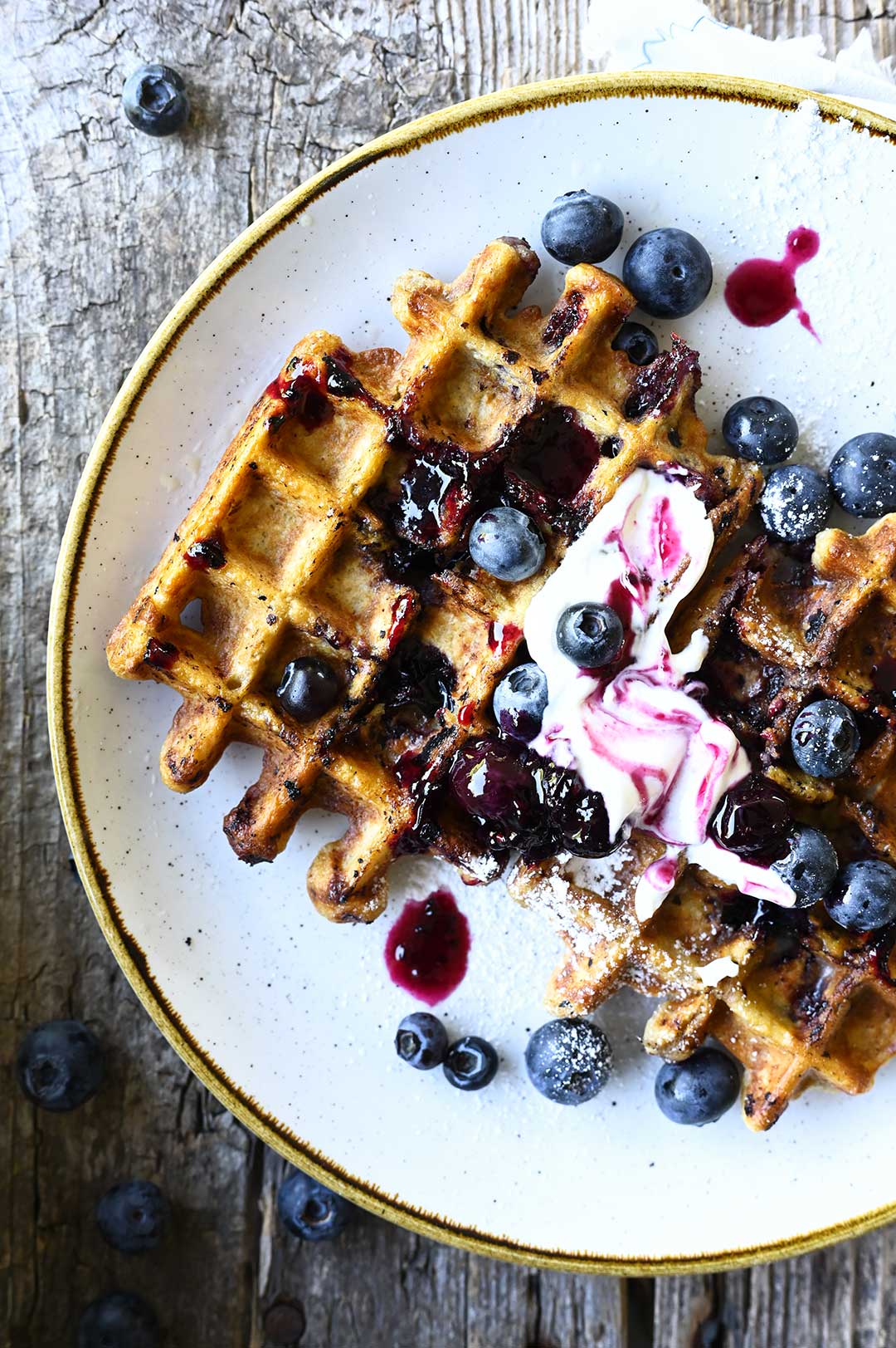 Serving Dumplings | Blueberry oatmeal waffles 