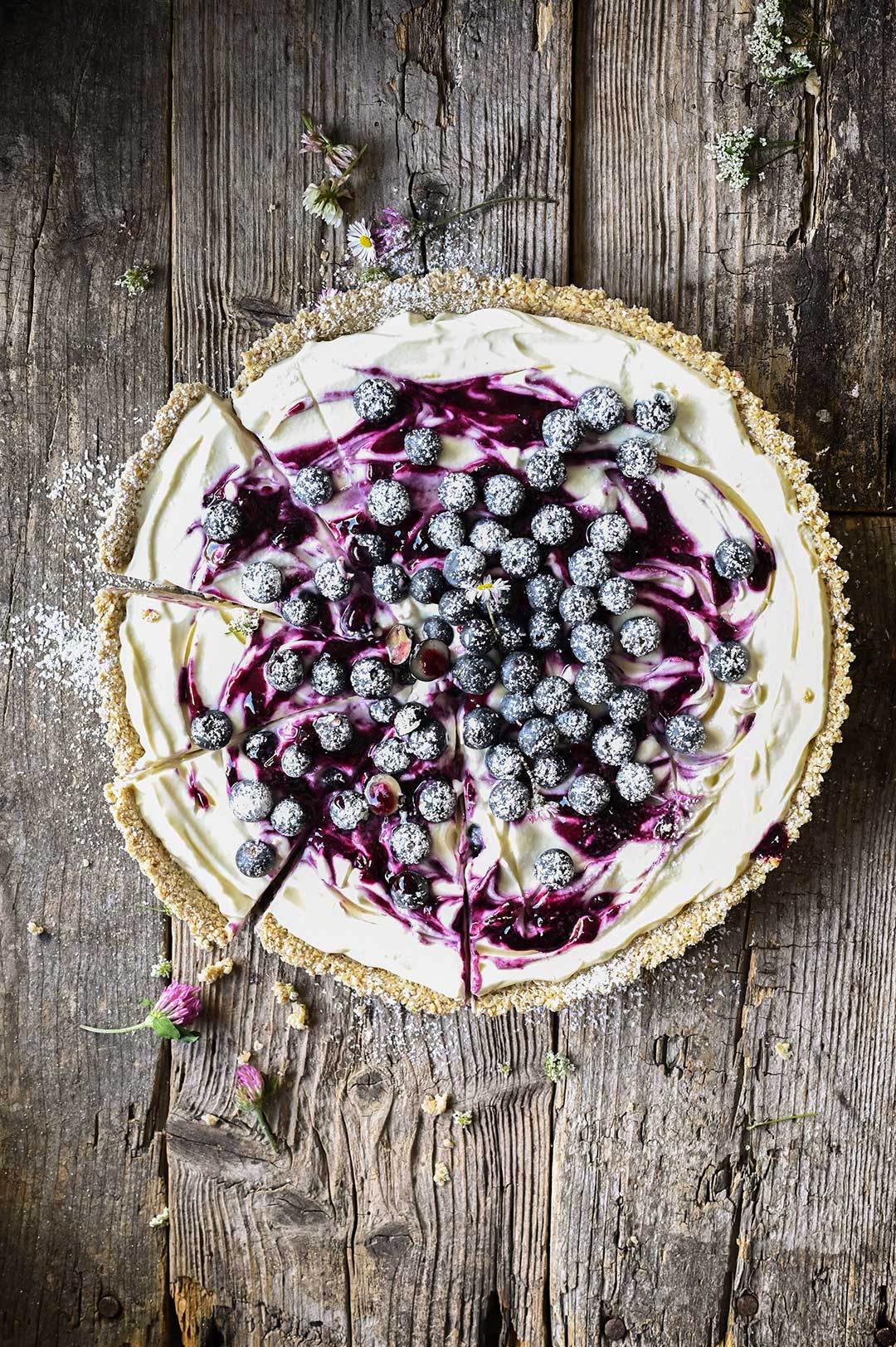 No-bake blueberry cheesecake 