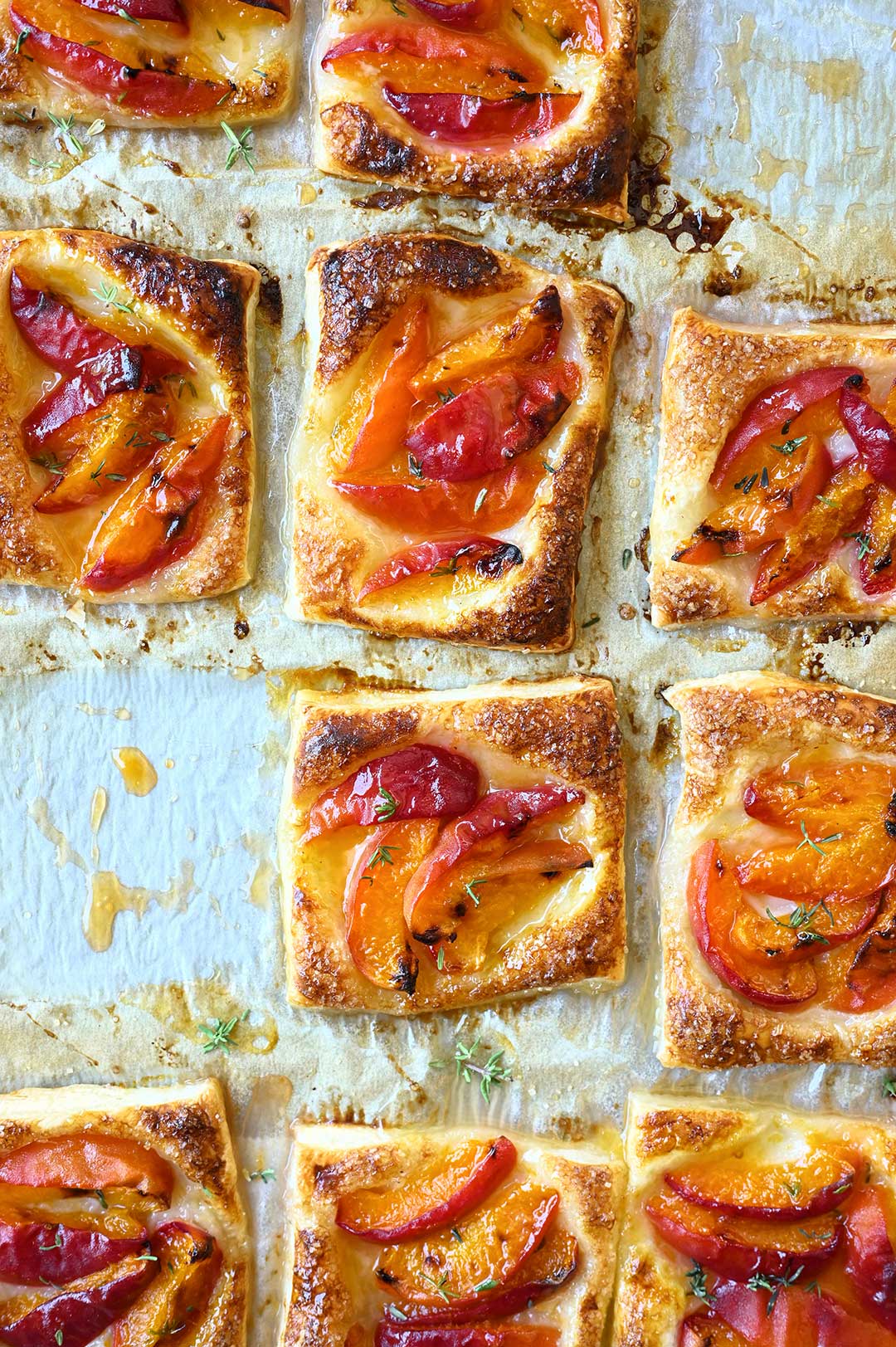 Honey apricot tarts