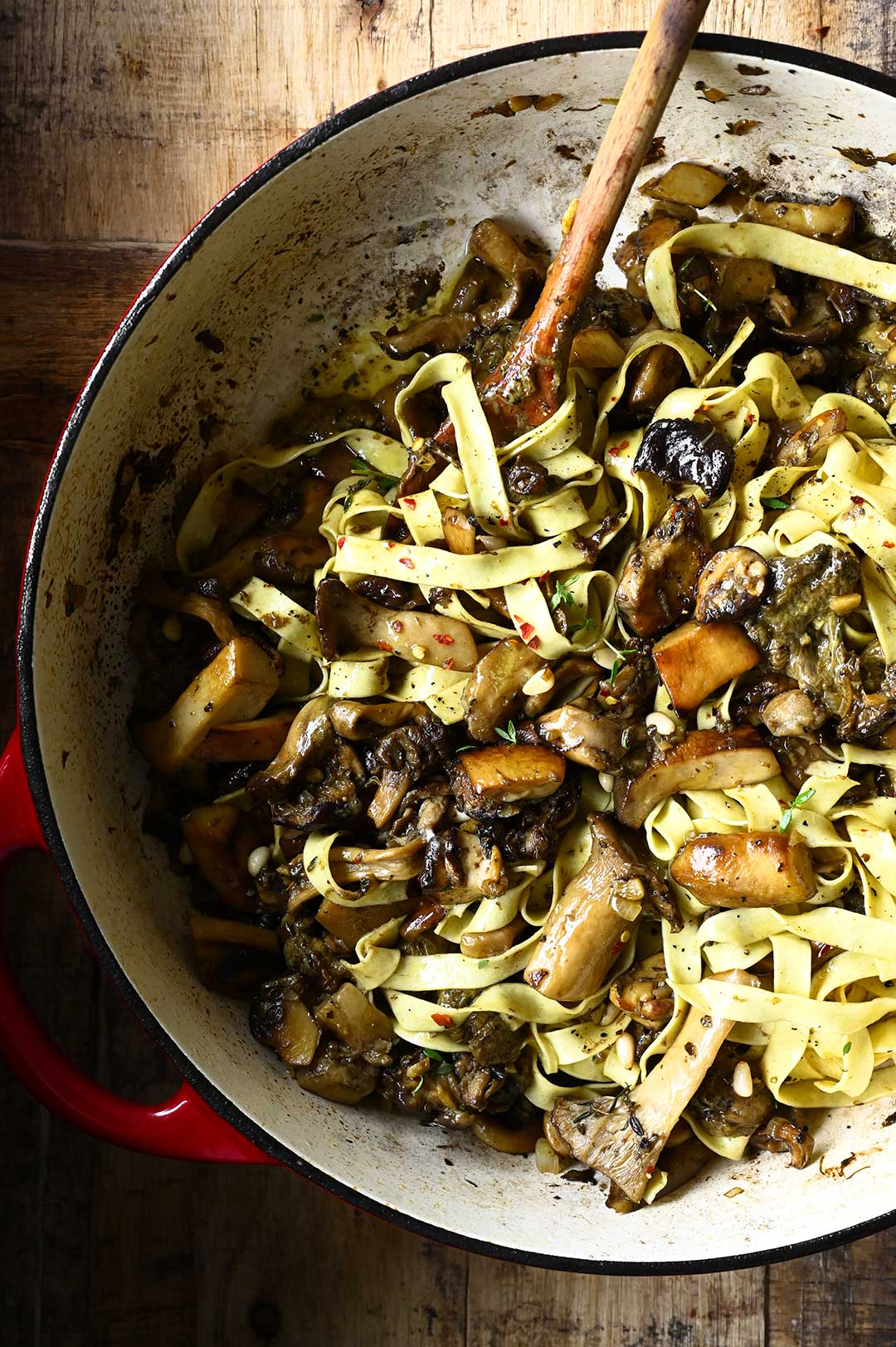 Balsamic Wild Mushroom Pasta