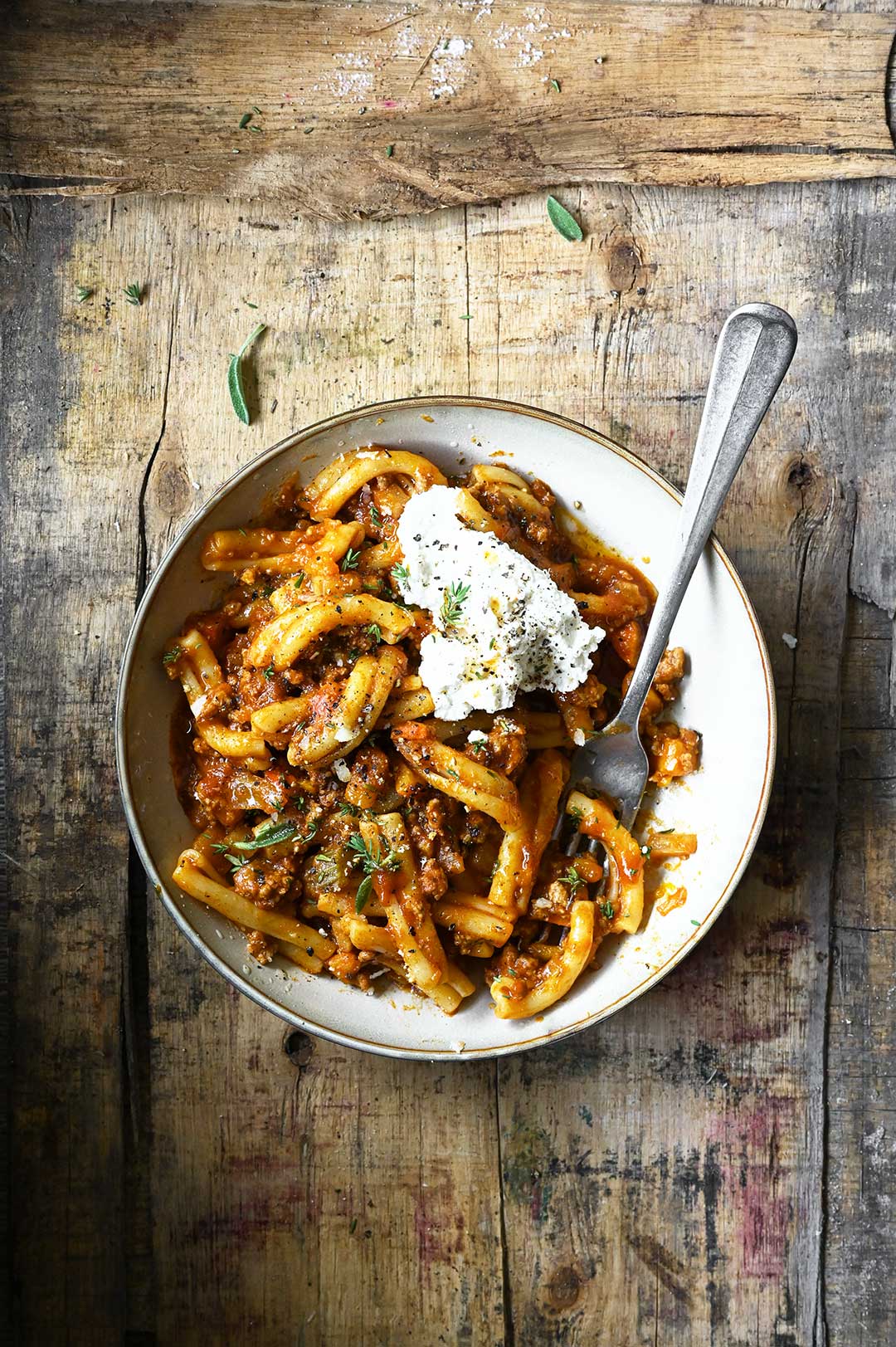 Bolognese saus met rundvlees en pompoen