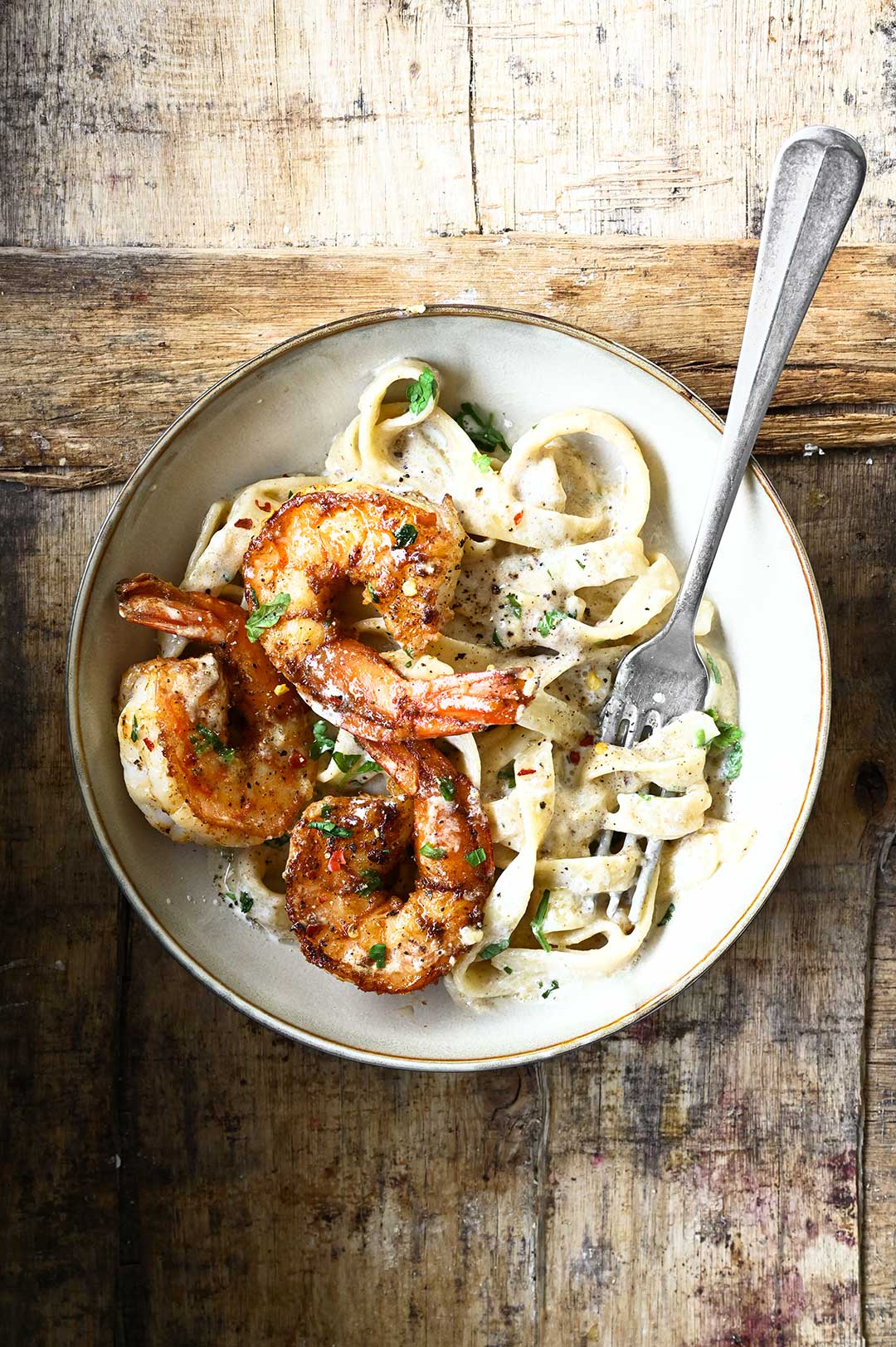 Creamy Garlic Shrimp Pasta