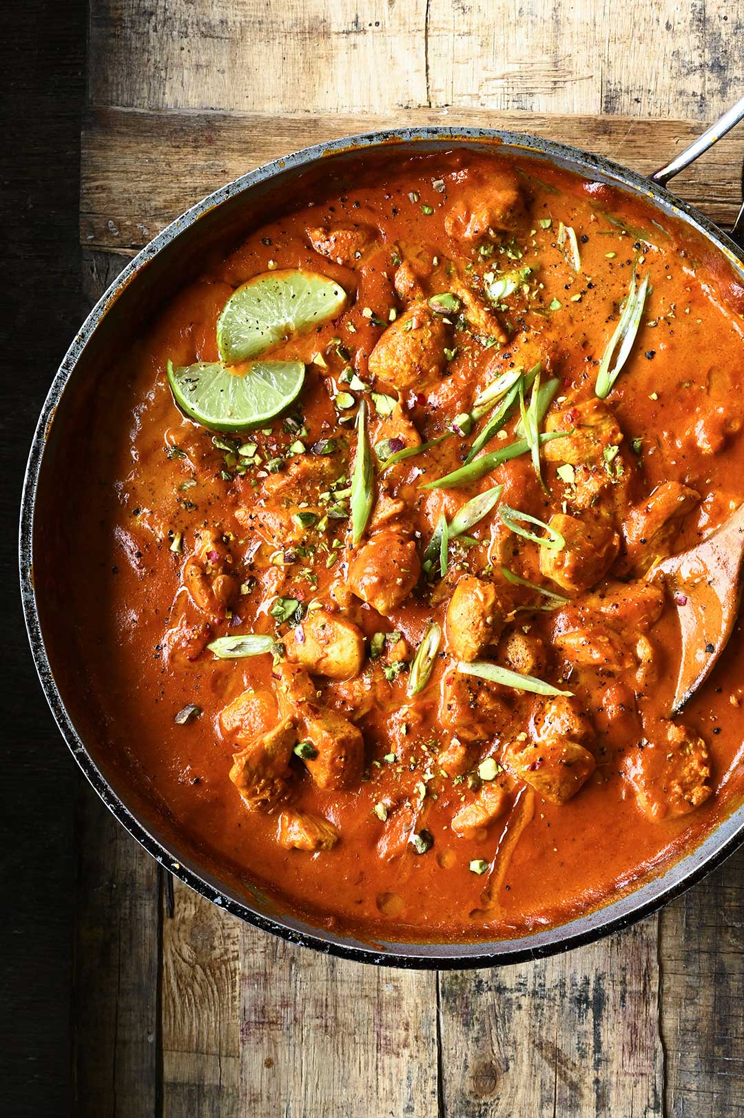 Easy Butter Chicken Curry - Serving Dumplings