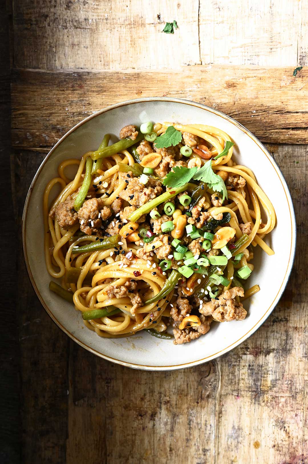 serving dumplings | Easy Pork and Green Bean Noodles