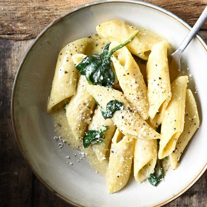Parmesan Penne with Spinach