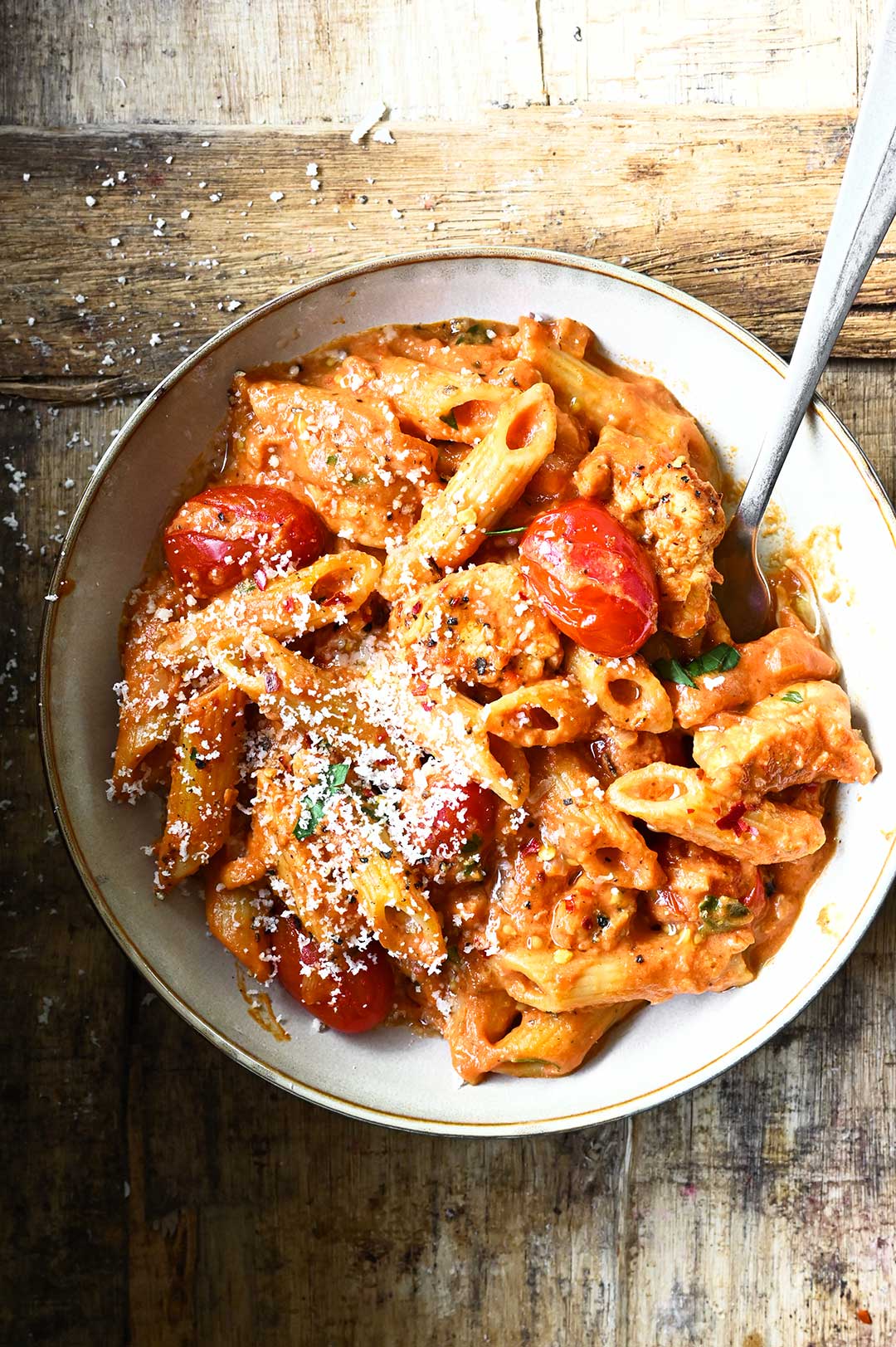 Creamy Chicken all&amp;#39;Arrabbiata - Serving Dumplings
