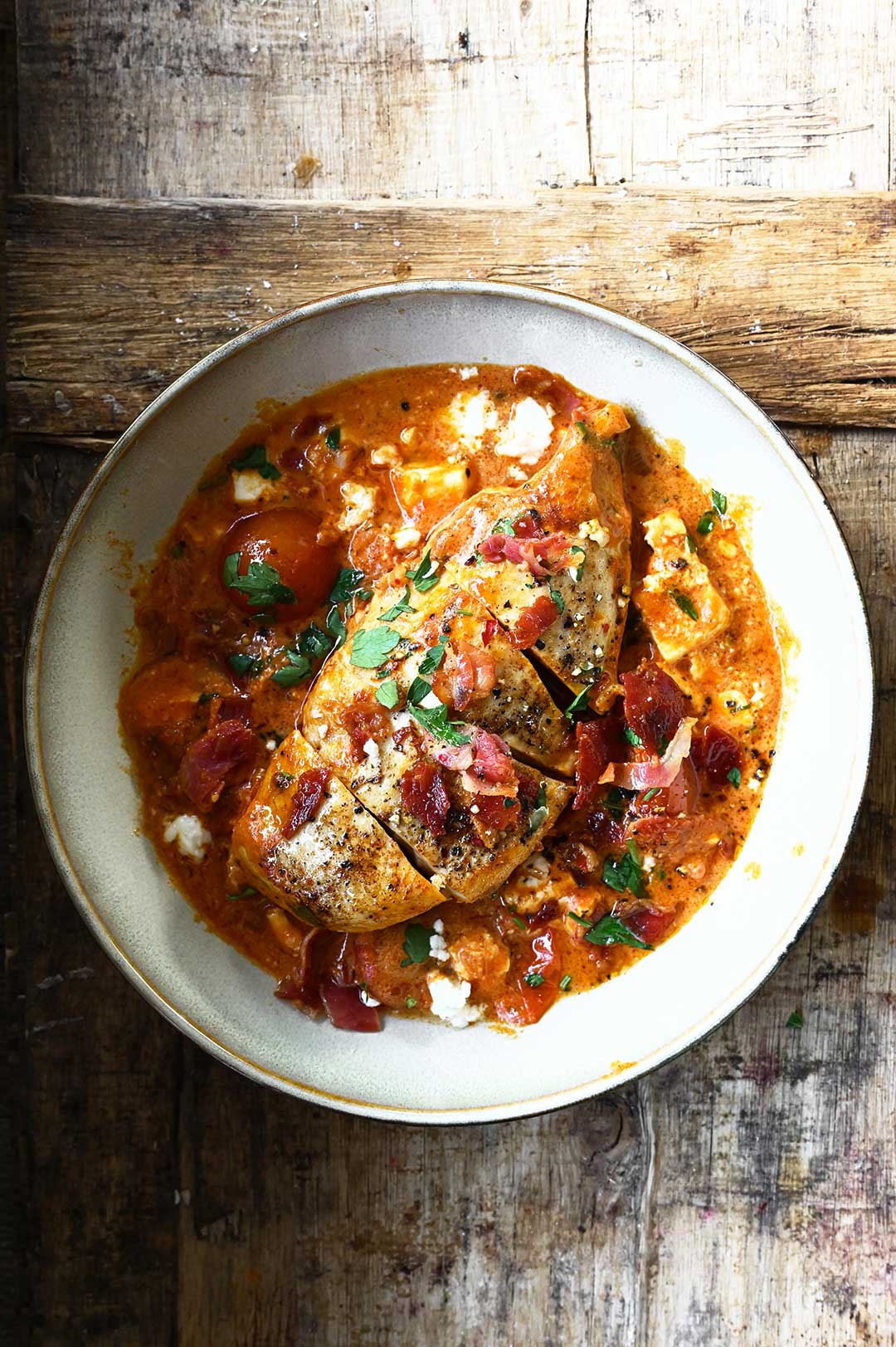 Creamy Tomato Chicken with Feta