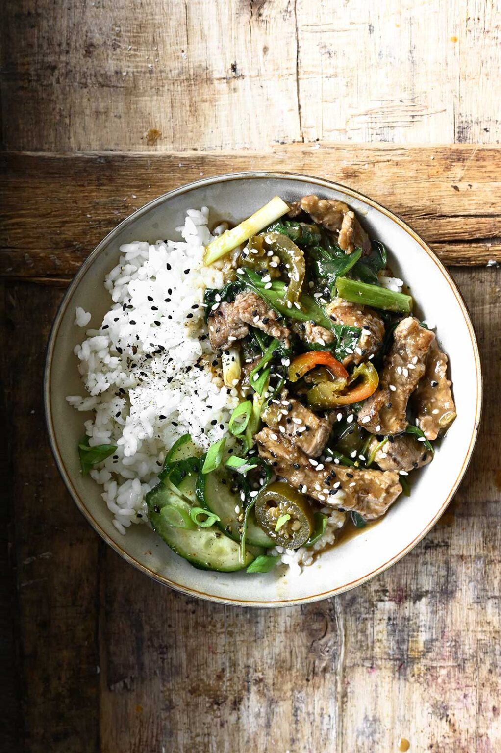 Spicy Beef and Spinach Stir-Fry - Serving Dumplings