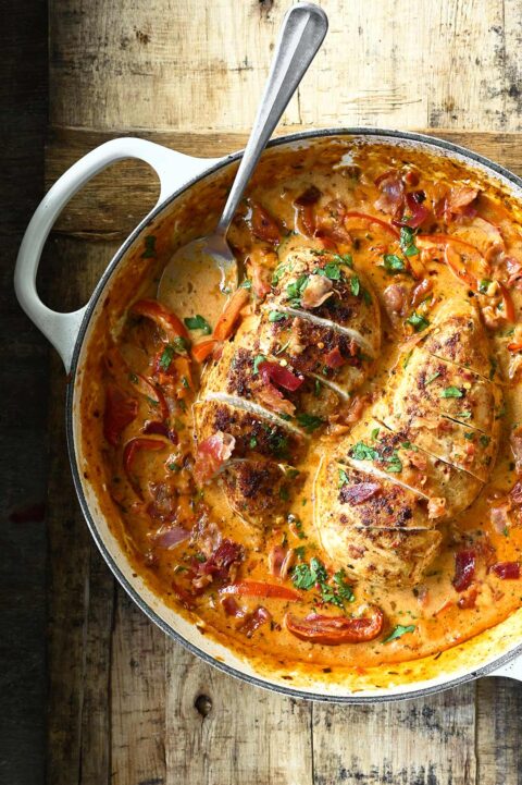 creamy red pepper chicken