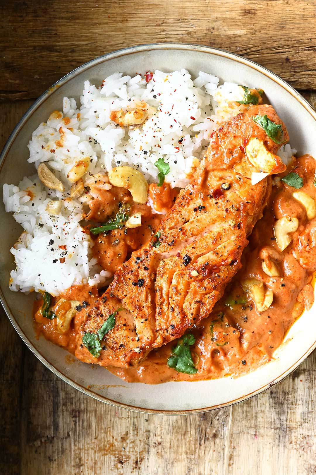 easy butter salmon curry