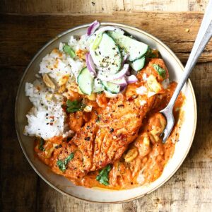 easy butter salmon curry