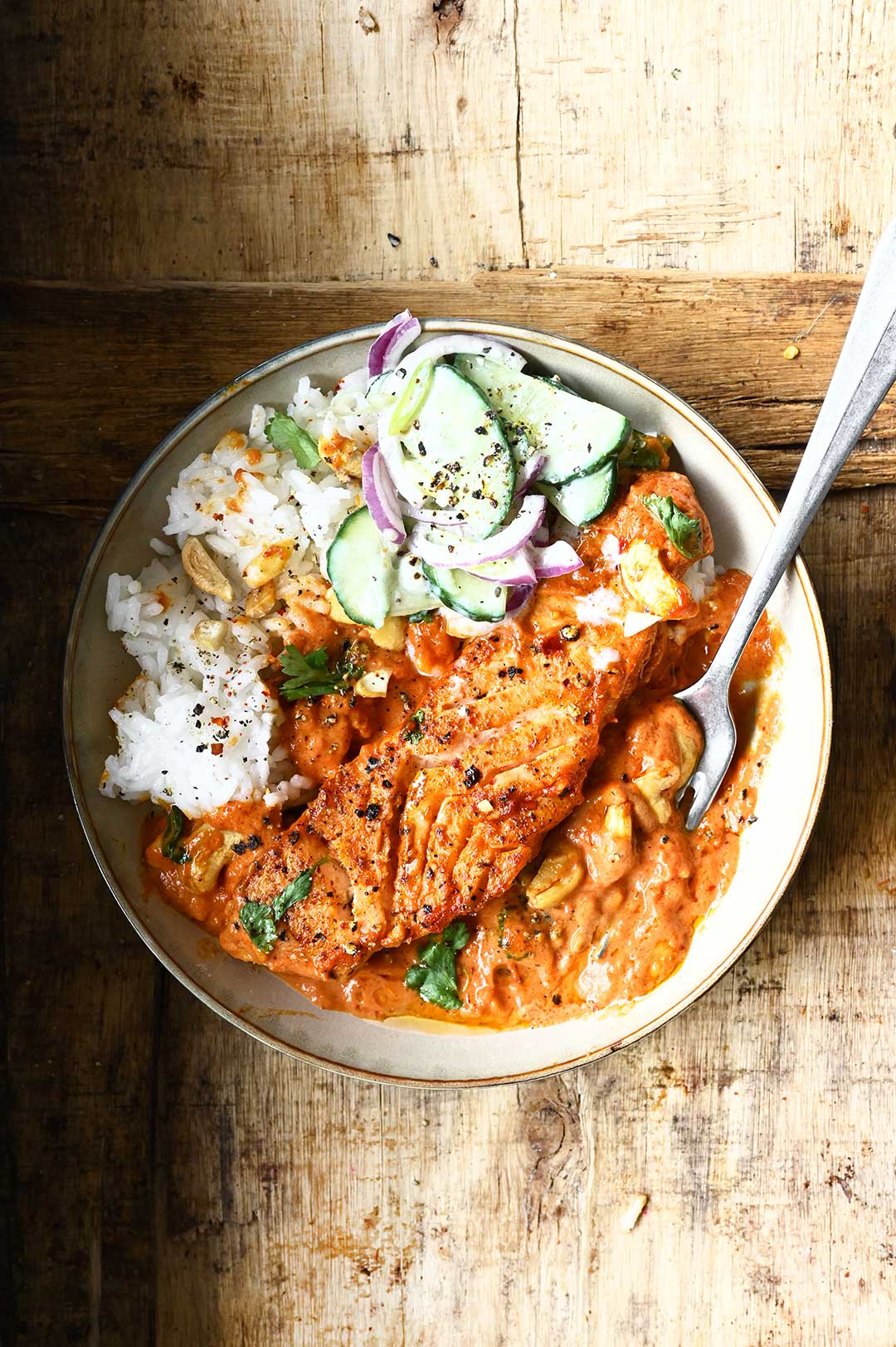 easy butter salmon curry