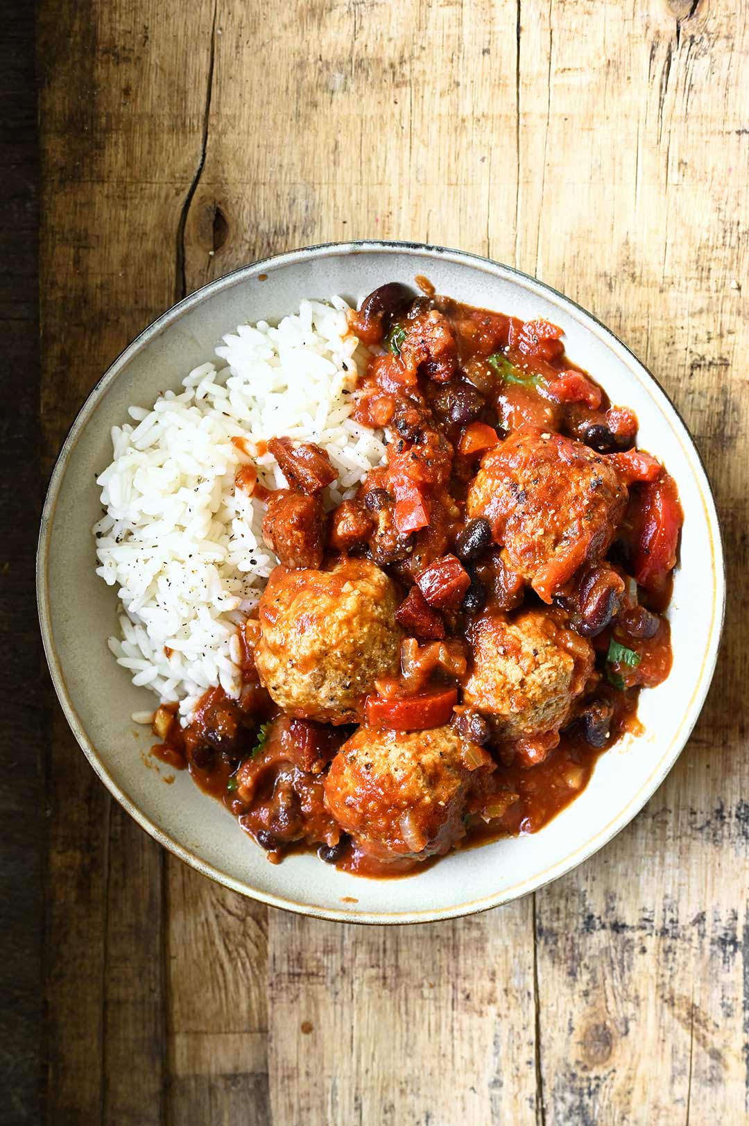 meatballs in smoky tomato sauce