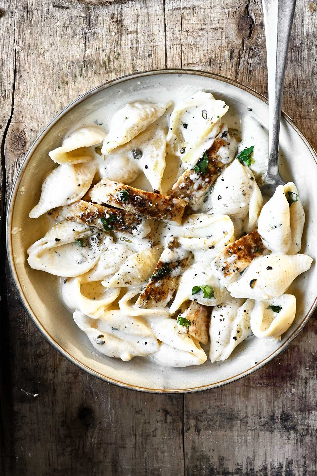 Black Pepper Chicken Alfredo Pasta