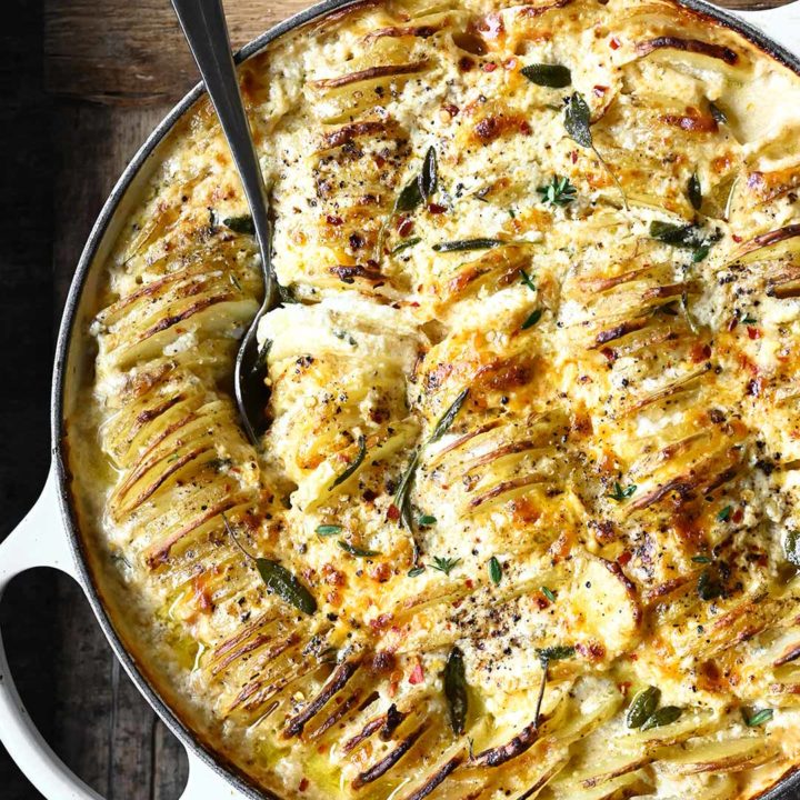cheesy potato gratin
