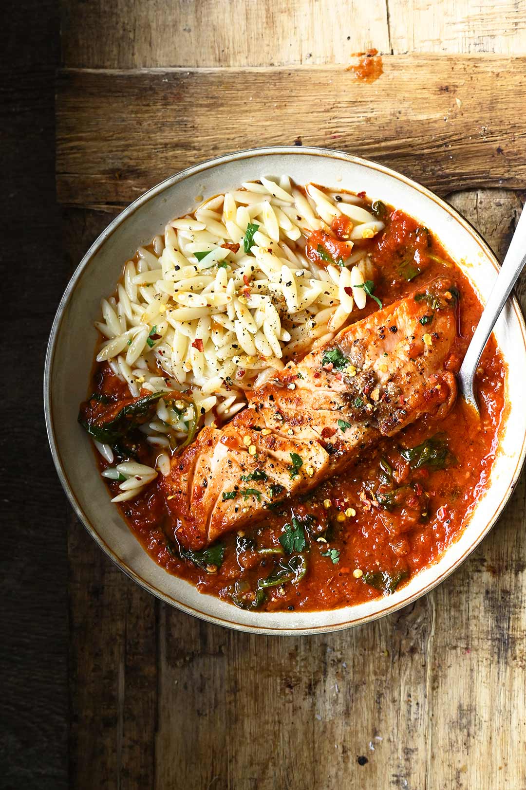 salmon all arrabbiata