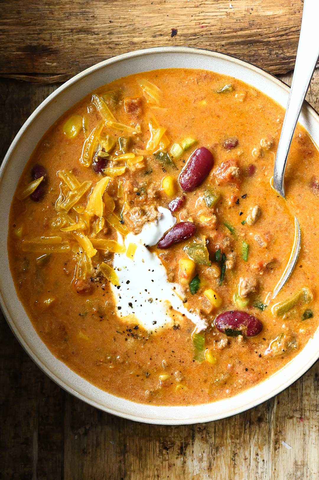 Creamy Beef Taco Soup creamy beef taco soup
