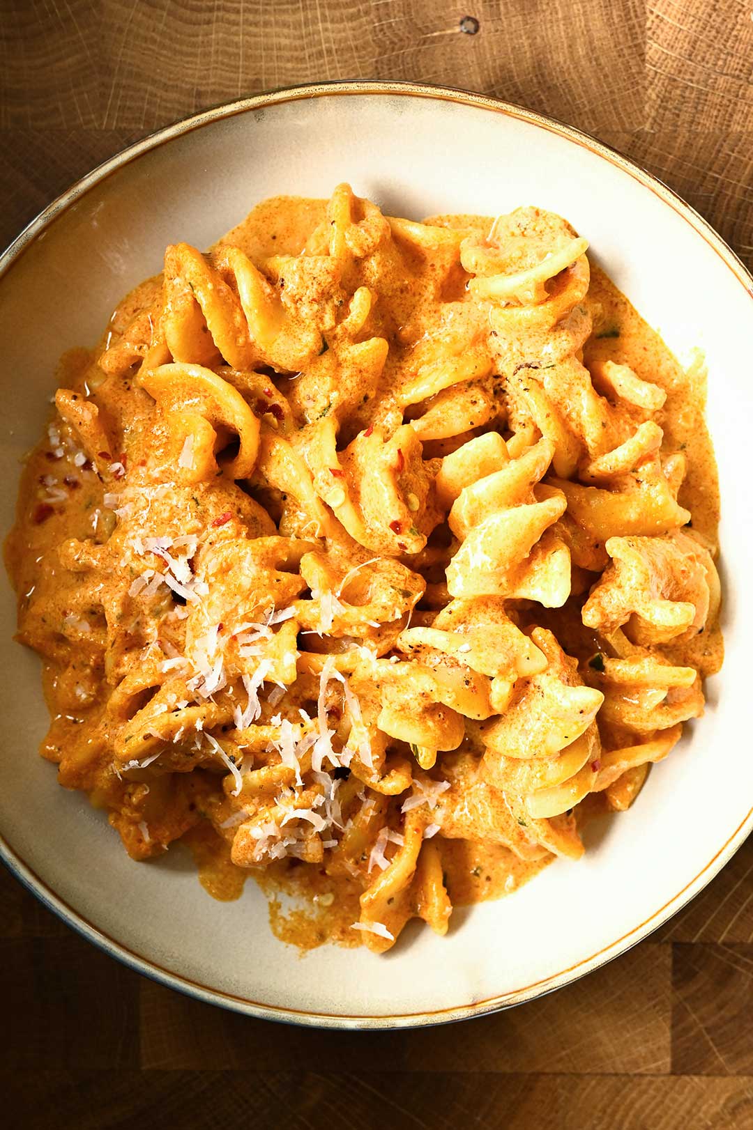 red pesto mascarpone pasta