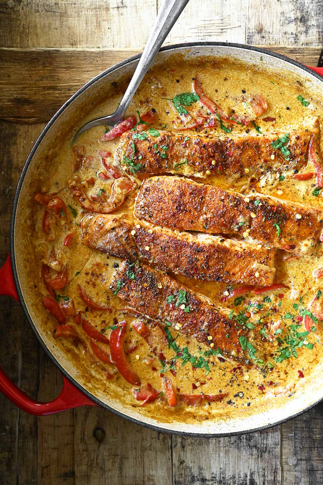 creamy cajun pepper salmon