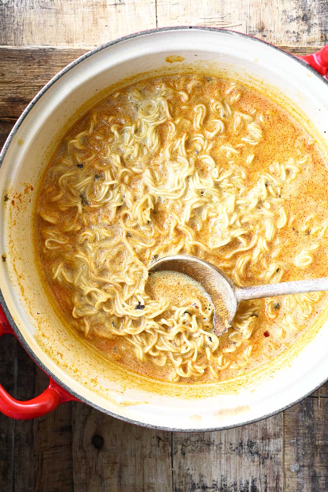 Spicy Coconut Curry Ramen - Serving Dumplings