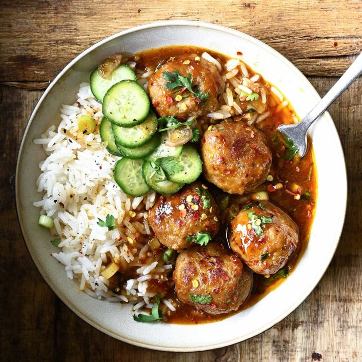 firecracker chicken meatballs