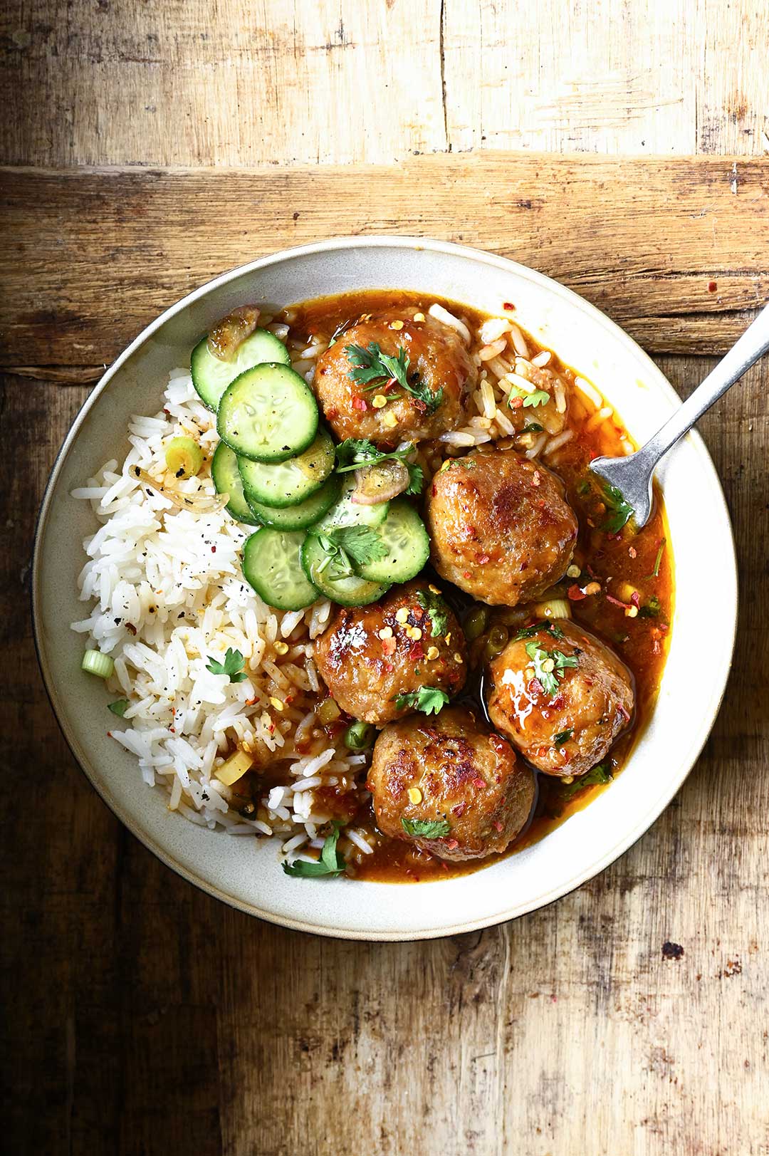 firecracker chicken meatballs