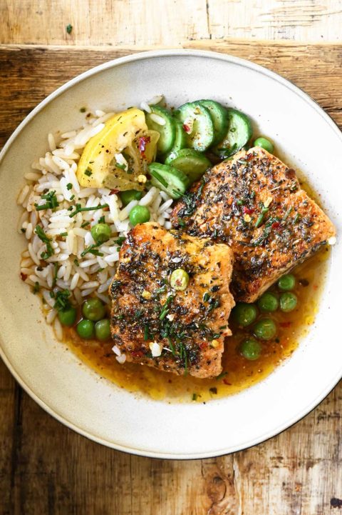 cajun honey garlic butter salmon