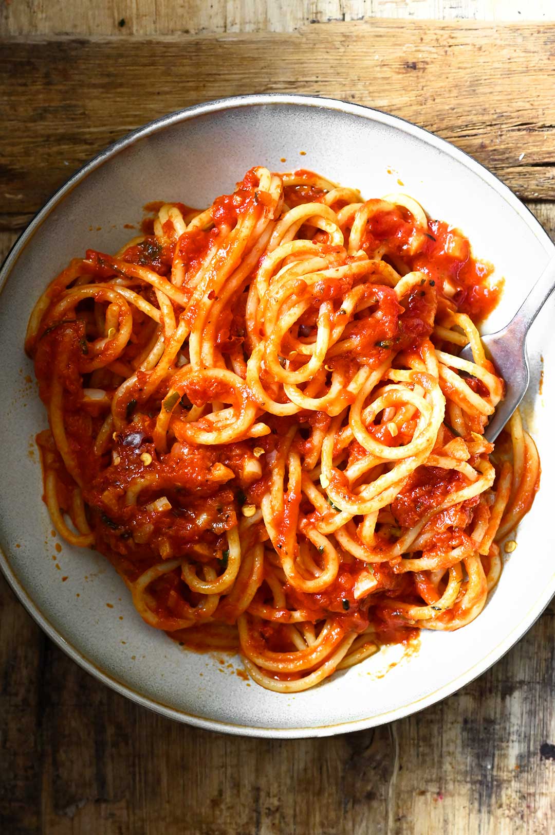 garlic butter tomato spaghetti