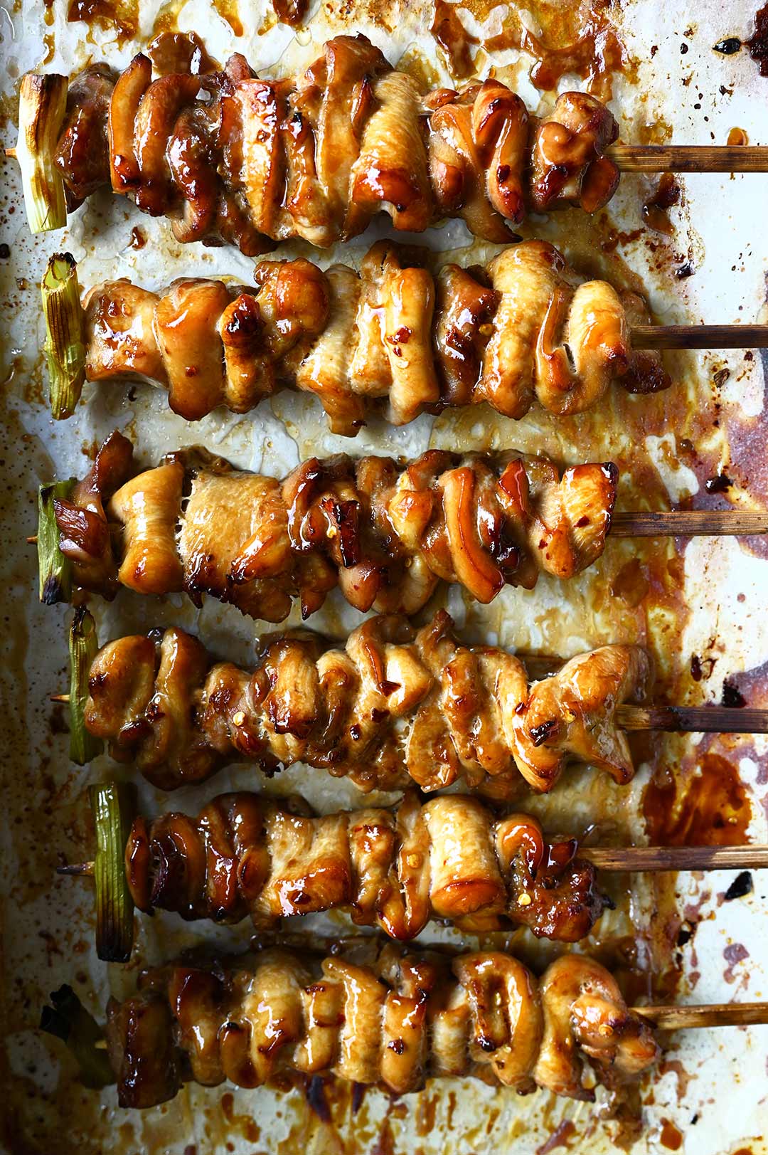 sticky chicken skewer rice bowls