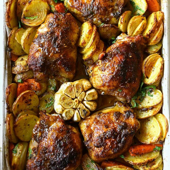 lebanese baked chicken with potatoes